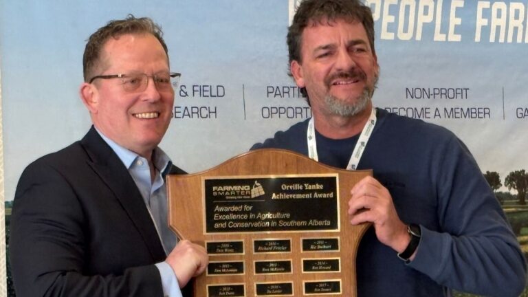 Dr. Brian Beres honoured with Orville Yanke Award for advancing farmer-focused research