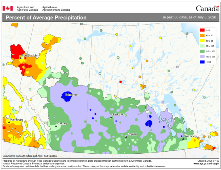 Prairie Weather This Week – Midweek Update July 9