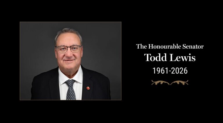 Canadian agriculture mourns the sudden passing of Senator Todd Lewis