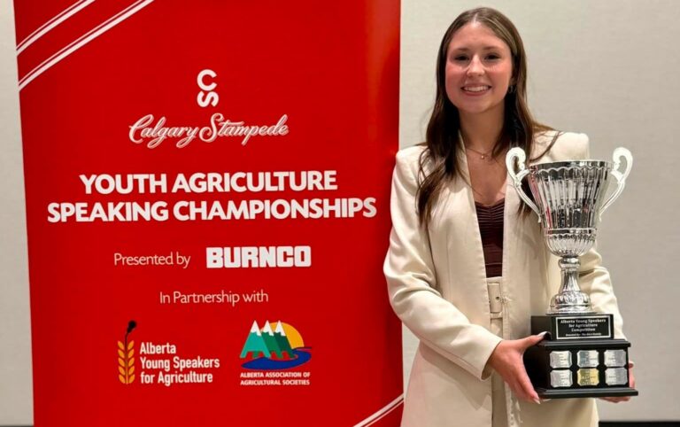 Bonnyville youth speaker takes top prize at Youth Agriculture Speaking Championship